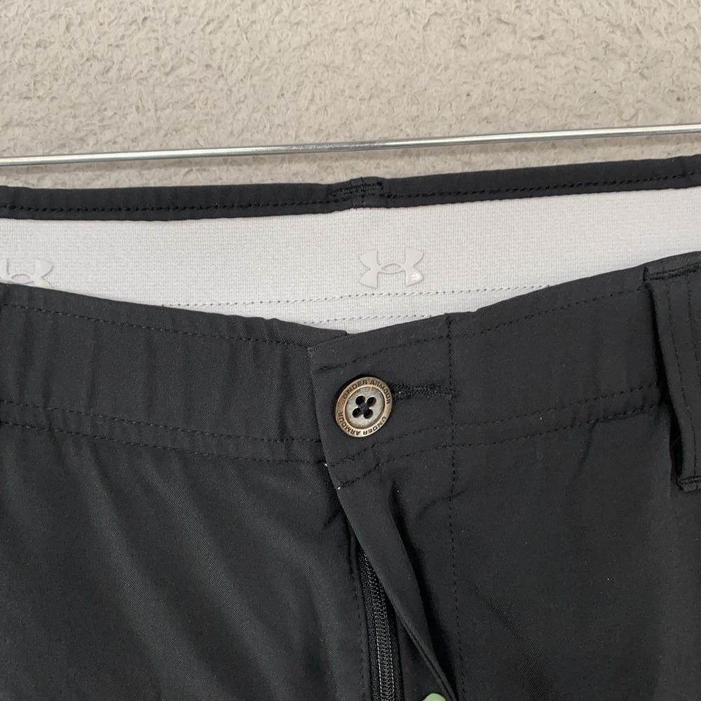 Under Armour Golf Pants Mens 36x32 Black Stretch Straight Leg Performance - Picture 5 of 16